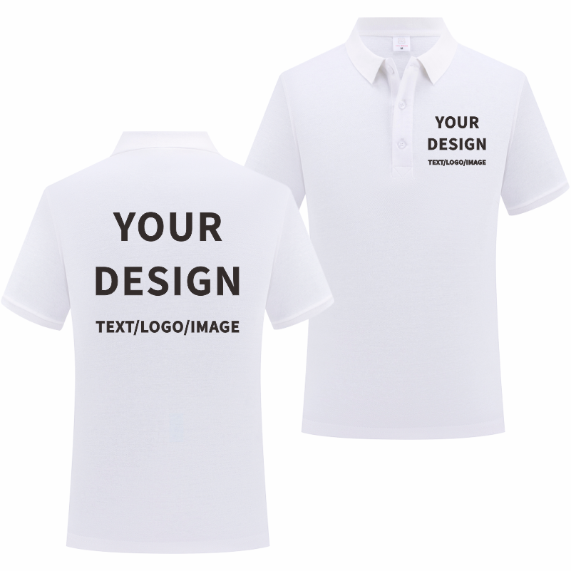 Embroidery Design Logo - Summer Business Polo Custom Logo 100%