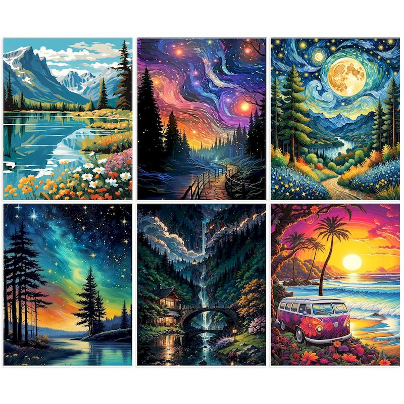 Embroidery Translate - GATYZTORY 40x50cm Painting By Numbers DIY