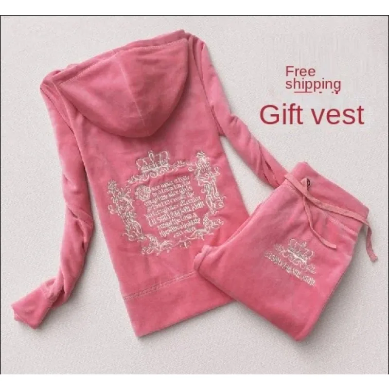 Embroidery Uniforms - JC Tracksuit Women Velvet Women's Brand