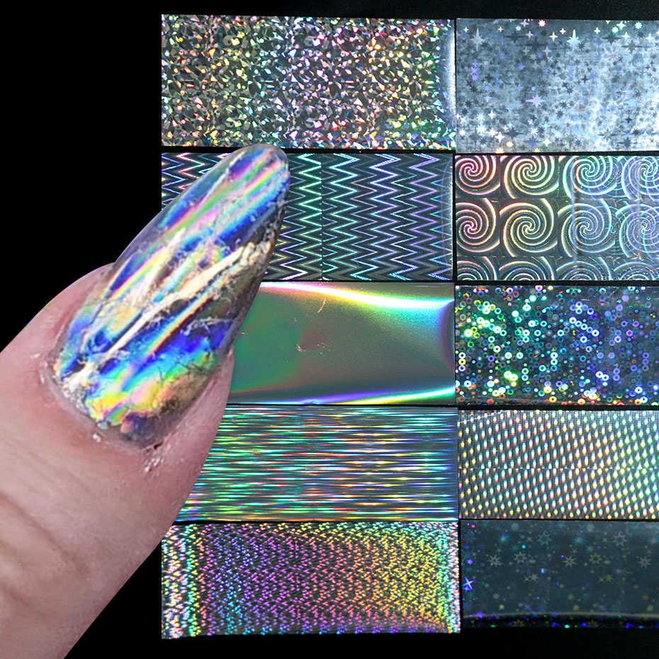 26pcs Laser Holographic Nail F - đánh giá và giá Transfer Paper Carbon