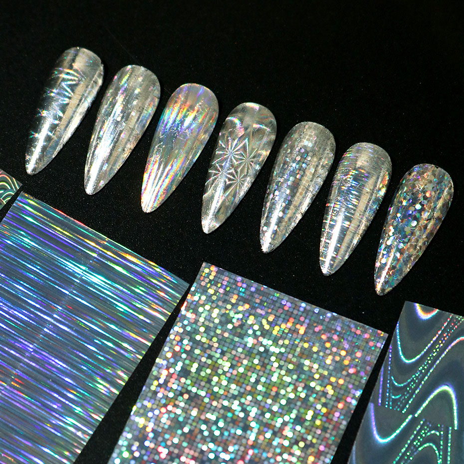 26pcs Laser Holographic Nail F - đánh giá và giá Transfer Paper Carbon