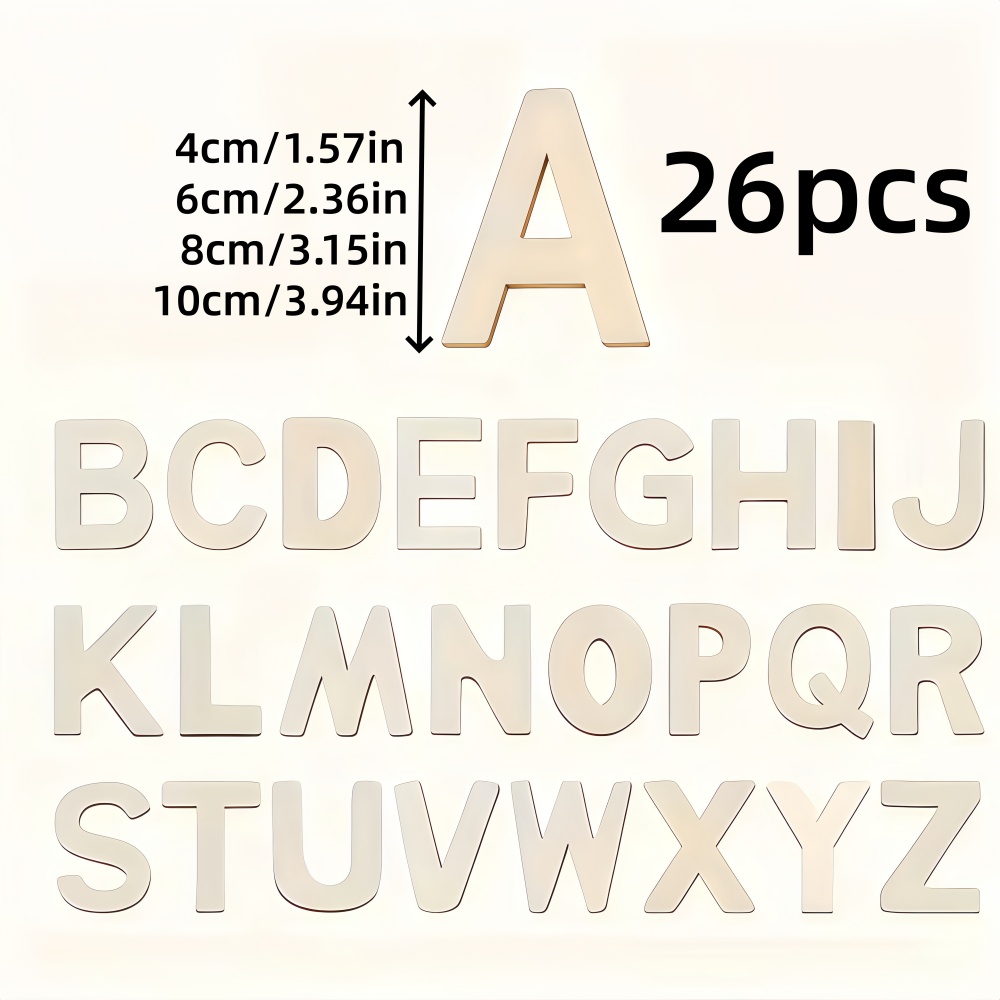 26pcs Designable Wood Letters  - đánh giá và giá Embroidery Writing