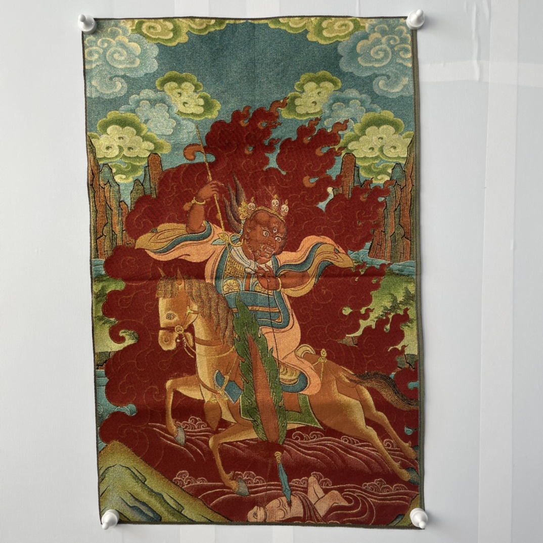 35' Old Nepalese Temples Silk  - đánh giá và giá Embroidery Horse