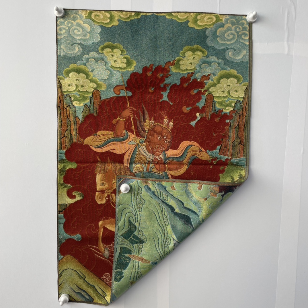 35' Old Nepalese Temples Silk  - đánh giá và giá Embroidery Horse