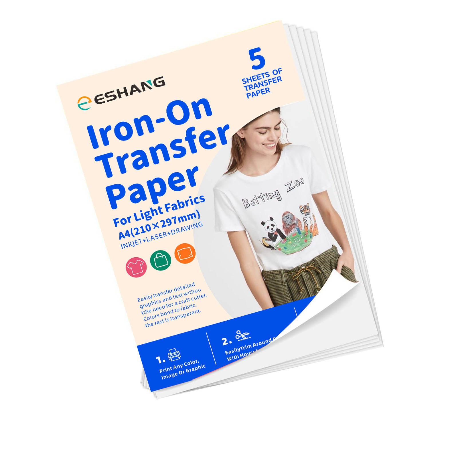 5 Sheets A4 Heat Transfer Pape - đánh giá và giá Transfer Paper Carbon