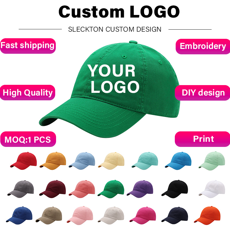 SLECKTON Custom Baseball Cap F - đánh giá và giá Embroidery Design Logo