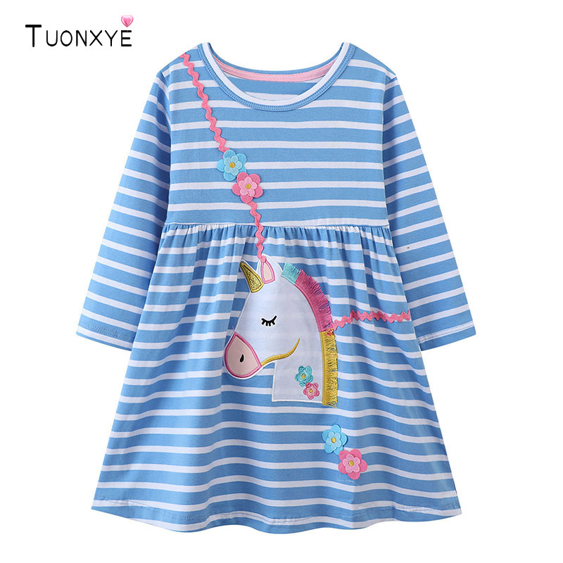 TUONXYE Cotton Girls Striped D - đánh giá và giá Embroidery Unicorn