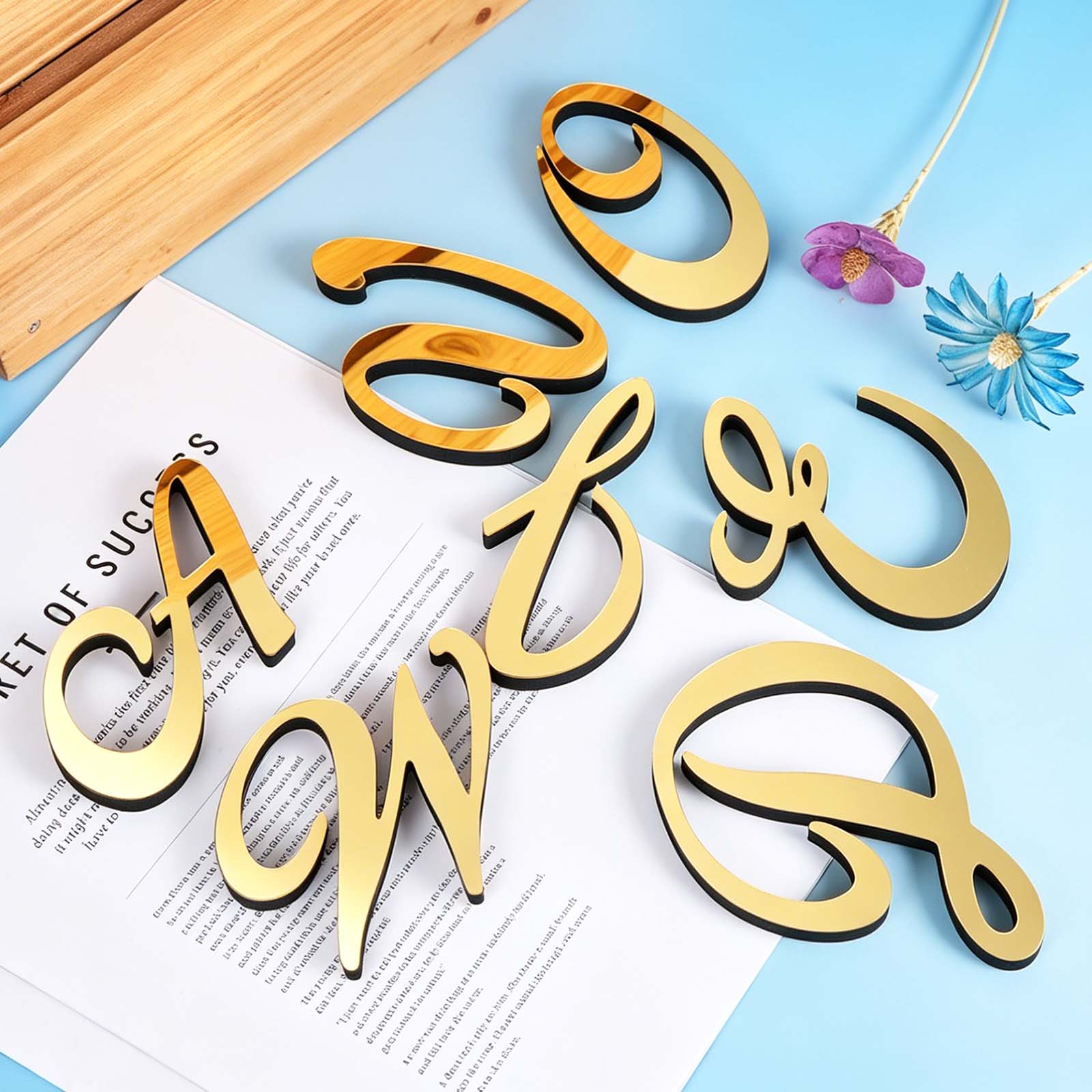 1pc 4 Inch 3D Acrylic Alphabet - đánh giá và giá Embroidery Writing