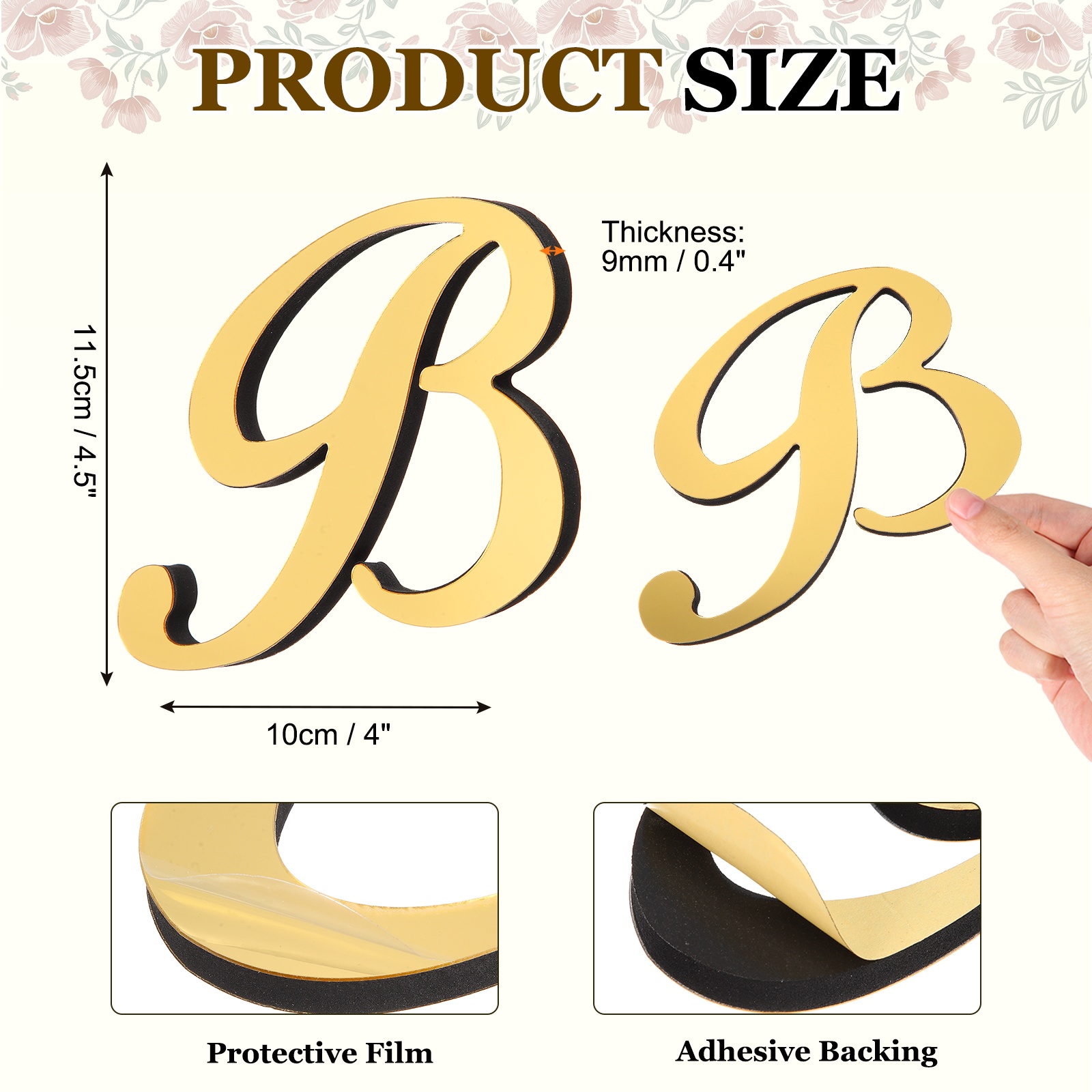 1pc 4 Inch 3D Acrylic Alphabet - đánh giá và giá Embroidery Writing