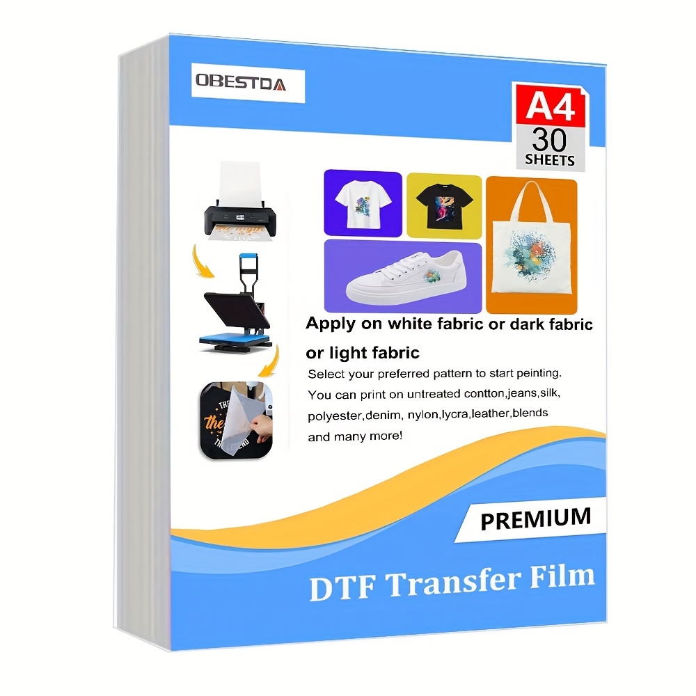 A4 30 Pcs DTF Transfer Film PE - đánh giá và giá Transfer Paper Carbon