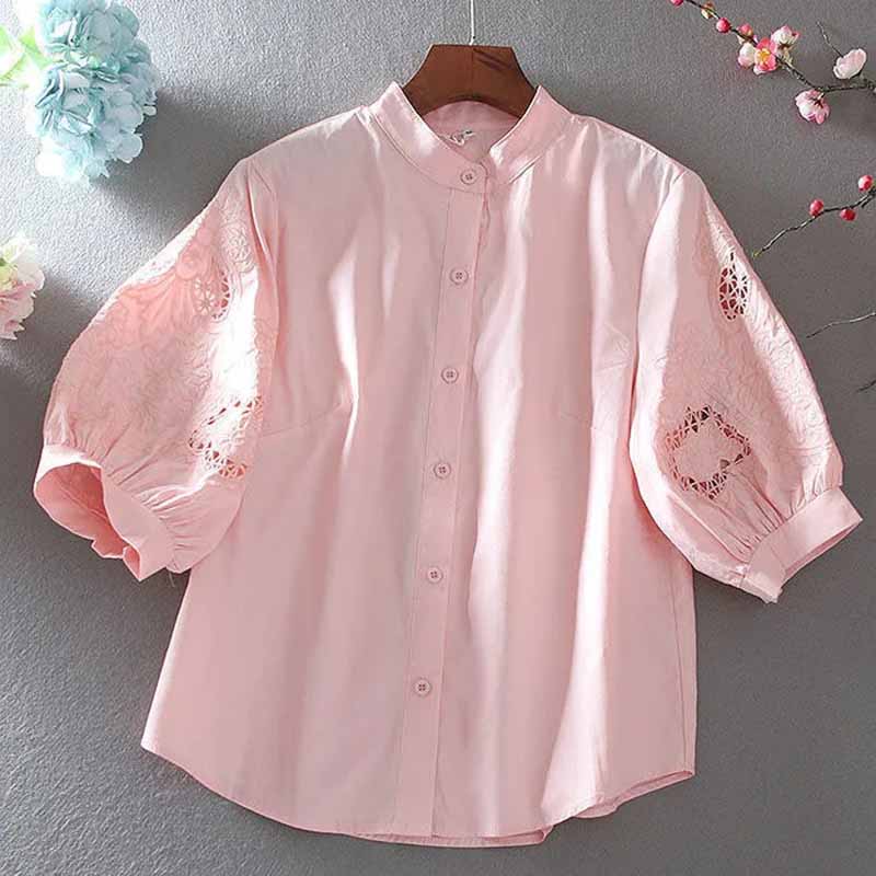 2025 Summer Pure Cotton Stand- - đánh giá và giá Embroidery On Shirt