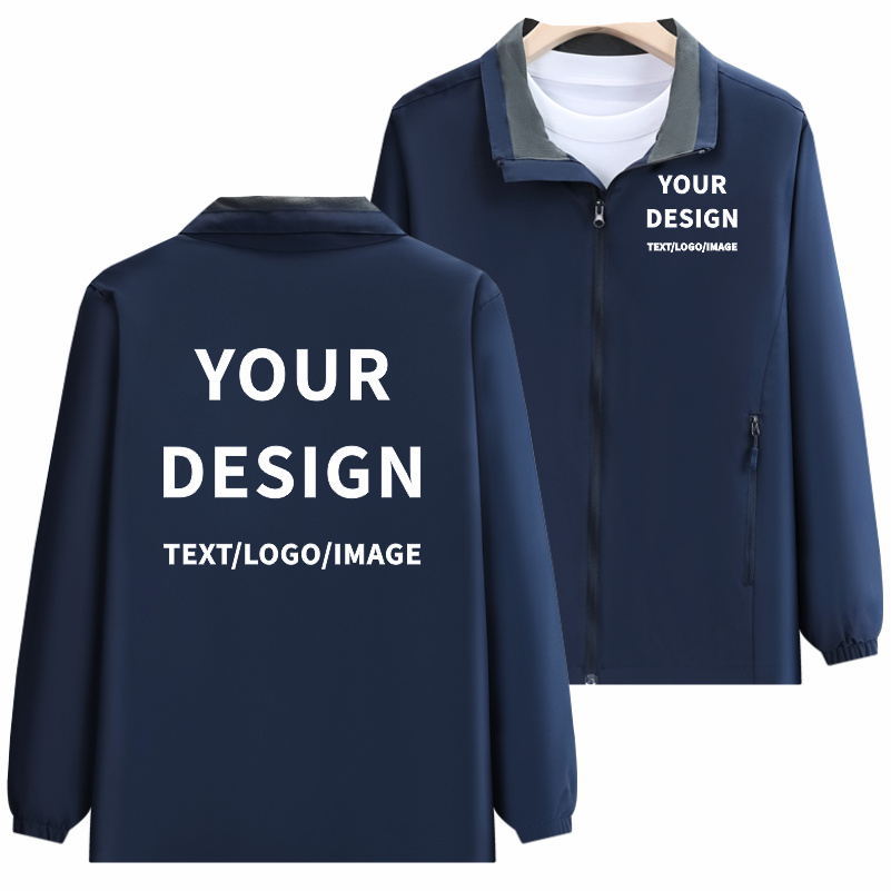 Fashion Solid Color Jacket Cus - đánh giá và giá Embroidery Design Logo