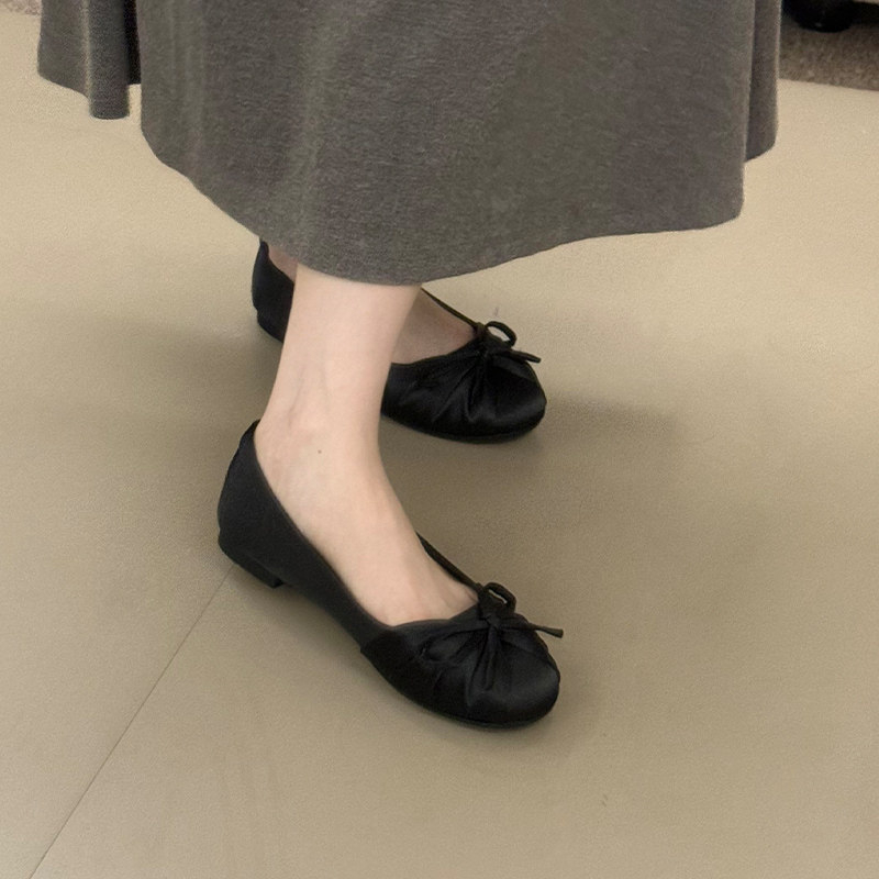 2026 New Bow-knot Temperament  - đánh giá và giá Embroidery Flat Shoes