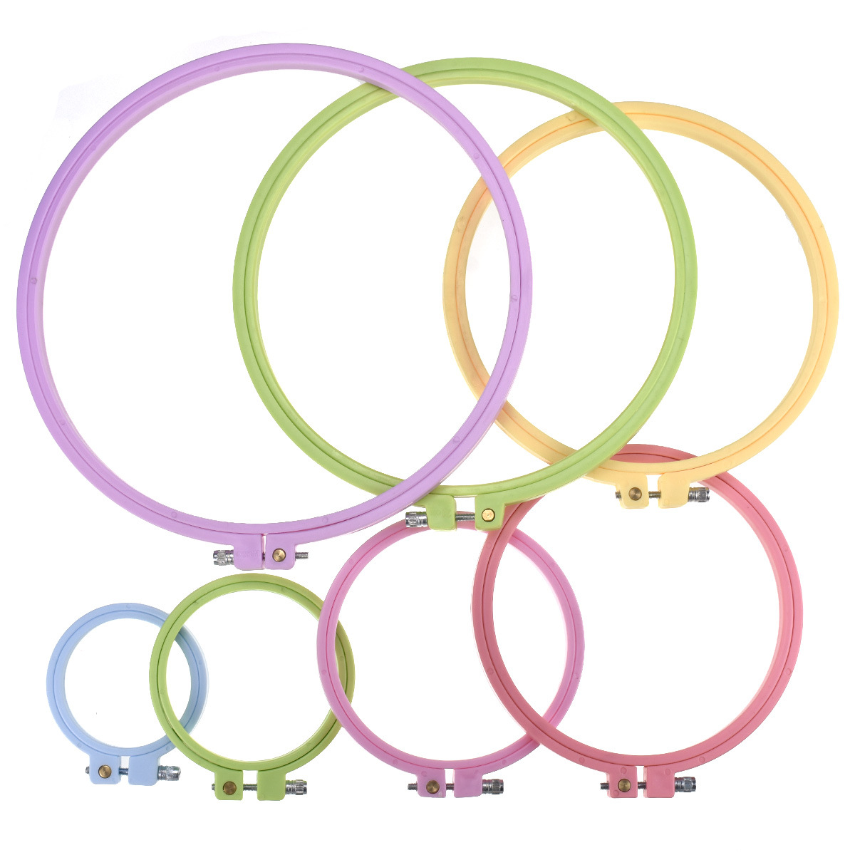 1/7pcs 7-25cm Plastic Embroide - đánh giá và giá Embroidery Hooping