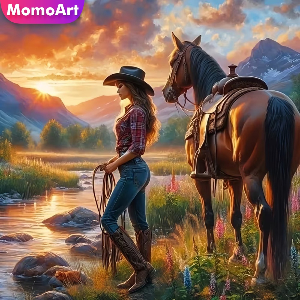 Momoart Diamond Embroidery Wom - đánh giá và giá Embroidery Horse