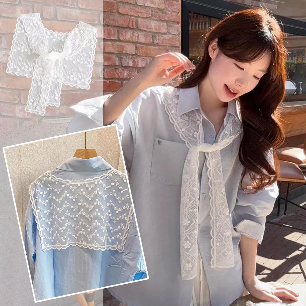 French Lace Shawl Scarf for Wo - đánh giá và giá Embroidery Uniforms