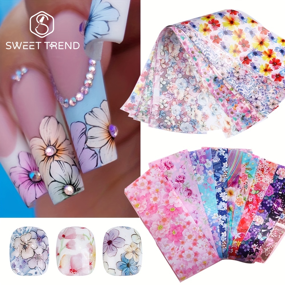 20pcs Floral Nail Art Transfer - đánh giá và giá Transfer Paper Carbon