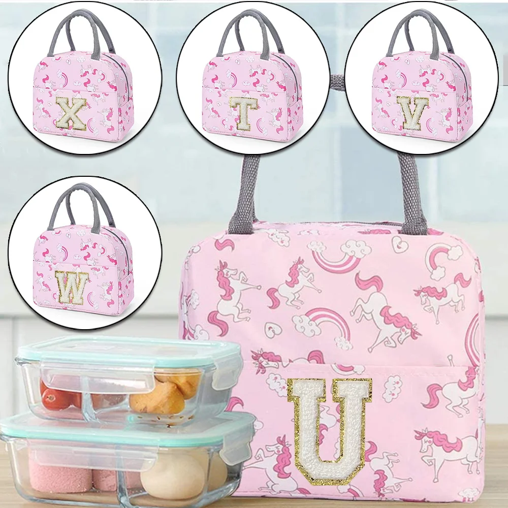 Insulation Lunch Bag Cute Unic - đánh giá và giá Embroidery Unicorn