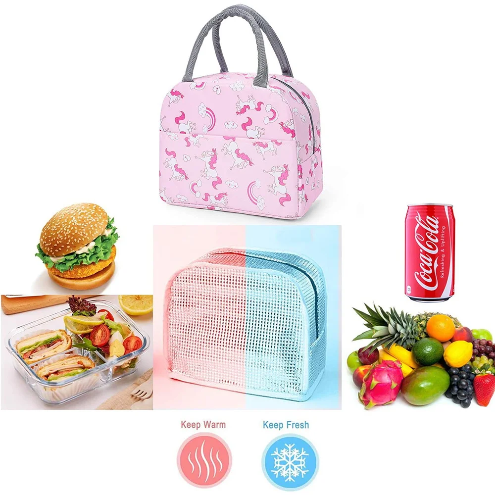 Insulation Lunch Bag Cute Unic - đánh giá và giá Embroidery Unicorn