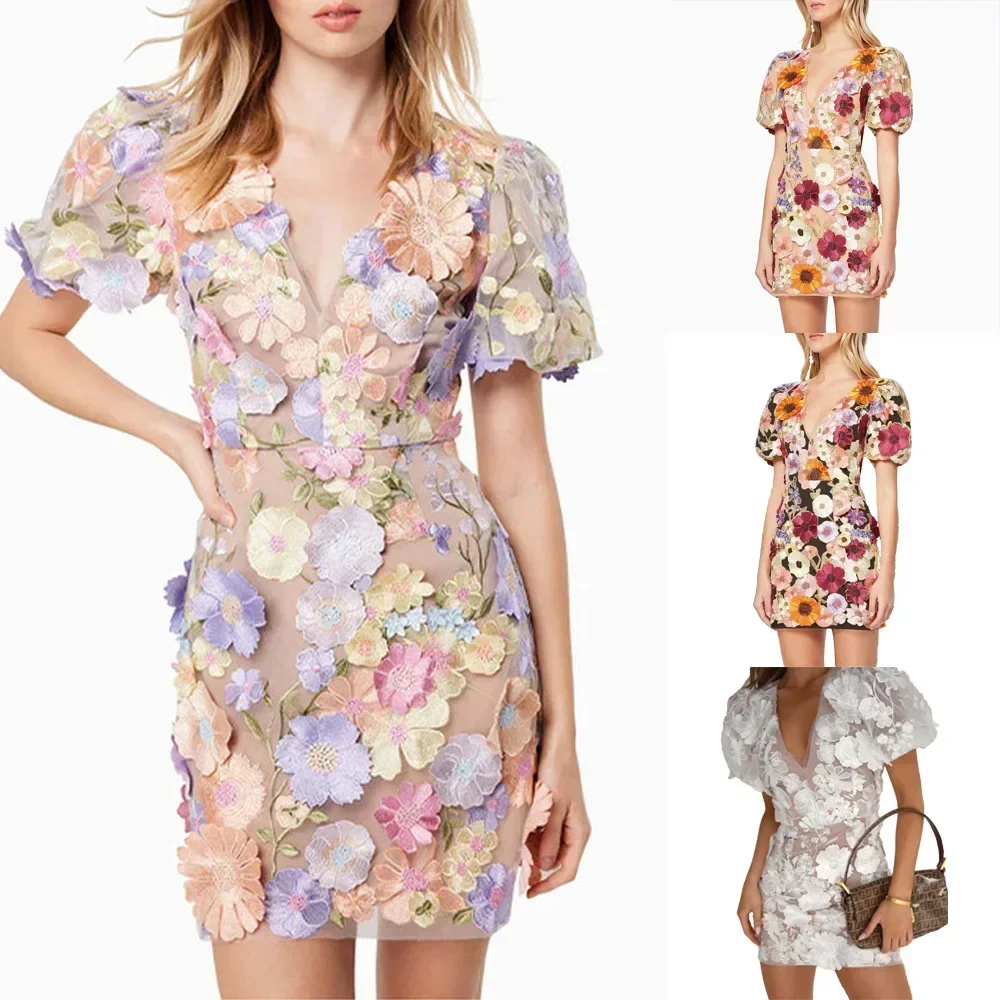 Sexy Embroidered V-neck Flower - đánh giá và giá Embroidery Zara