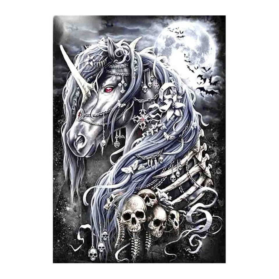 Đầu Lâu Kỳ Lân Full Khoan Tran - đánh giá và giá Embroidery Unicorn