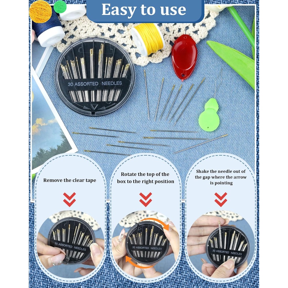 30-Count Steel Hand Sewing Nee - đánh giá và giá Embroidery Needles