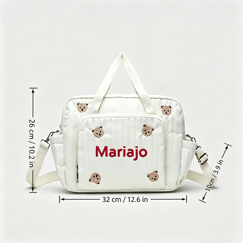 1PC Bear & tulip Pattern Trave - đánh giá và giá Embroidery Font Free