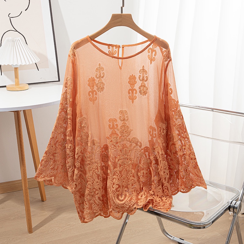 100% Mulberry Silk Women Long  - đánh giá và giá Embroidery On Shirt