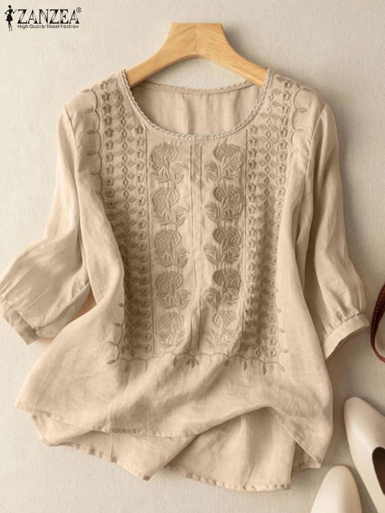 ZANZEA Elegant Women Embroider - đánh giá và giá Embroidery On Shirt