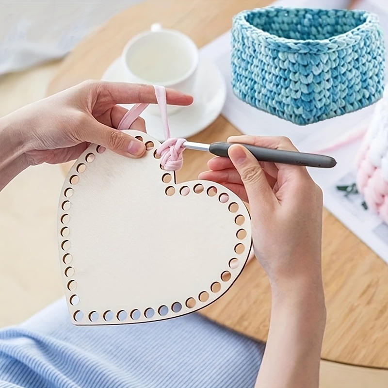 3pcs Heart-Shaped Crochet Bask - đánh giá và giá Embroidery Hooping