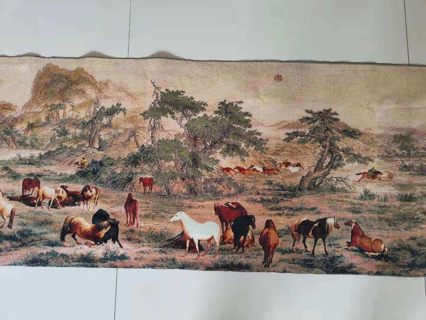 5M Super size Chinese Folk Sil - đánh giá và giá Embroidery Horse