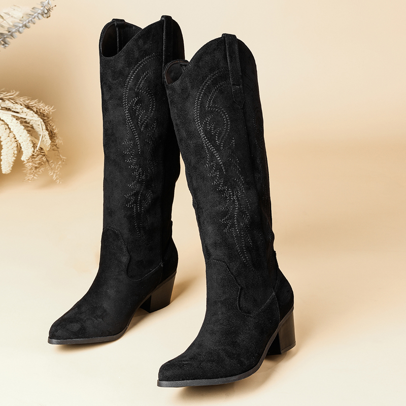Women's Pointed Toe Suede Embr - đánh giá và giá Embroidery Gift