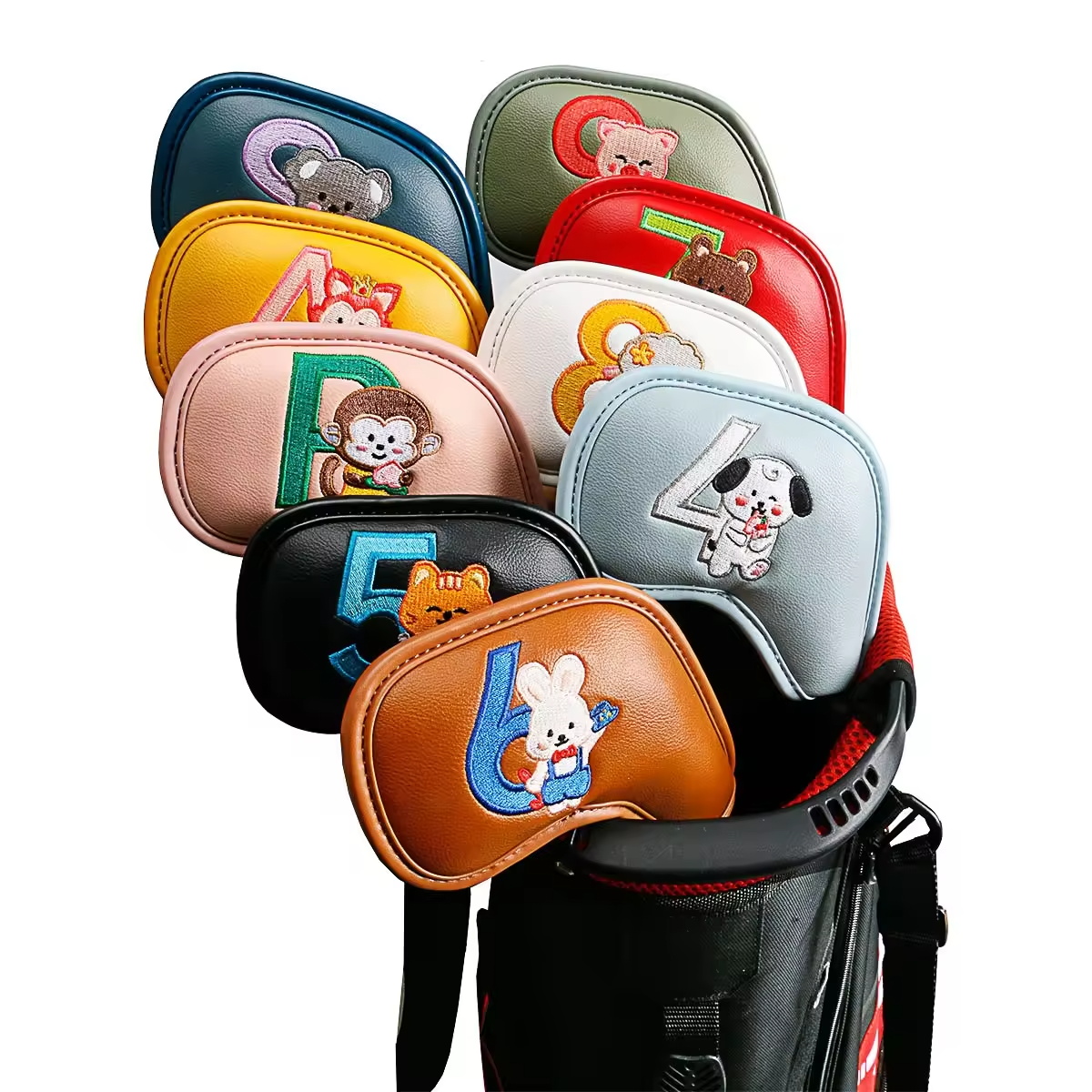 9Pcs Cute Cartoon Animal Golf  - đánh giá và giá Embroidery Gift