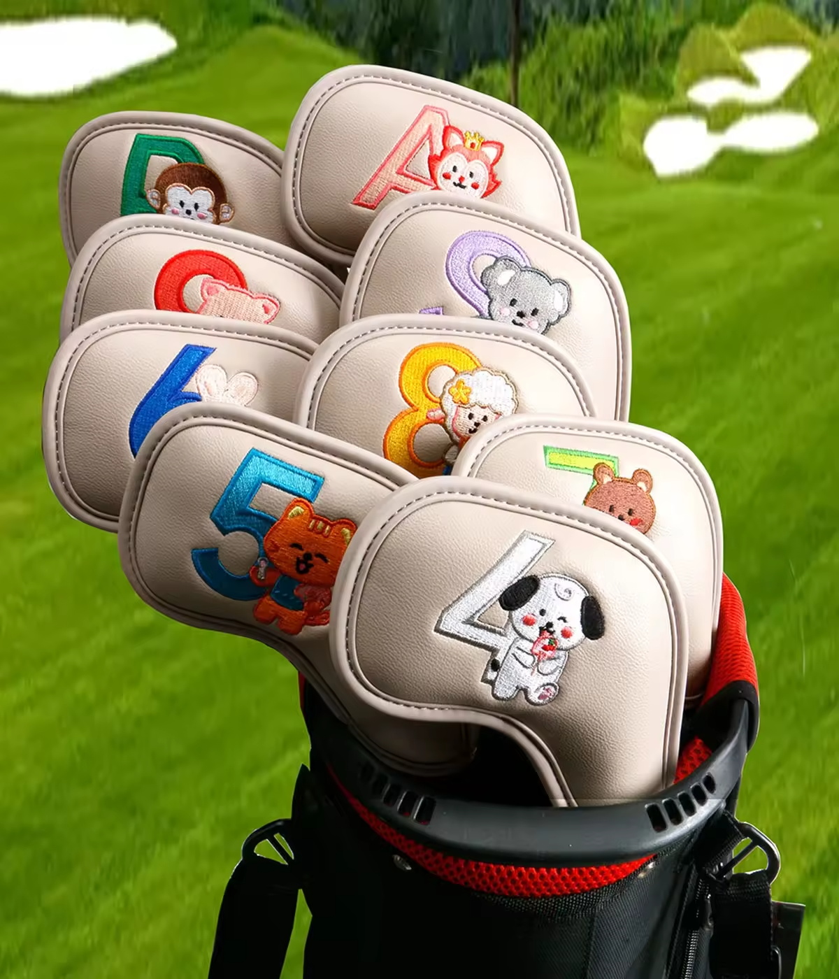 9Pcs Cute Cartoon Animal Golf  - đánh giá và giá Embroidery Gift