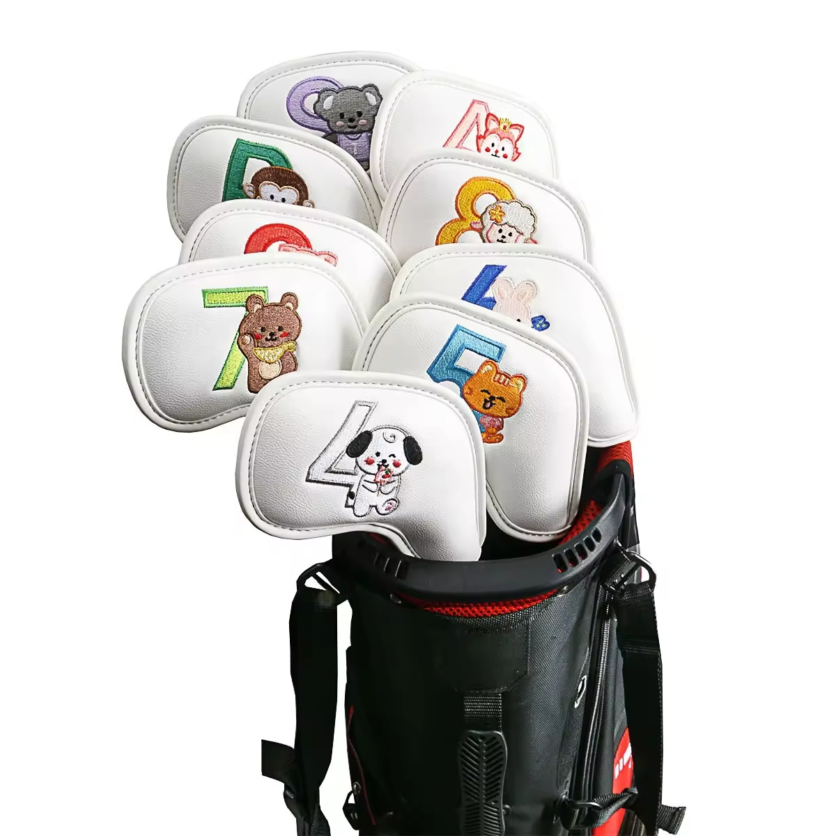 9Pcs Cute Cartoon Animal Golf  - đánh giá và giá Embroidery Gift