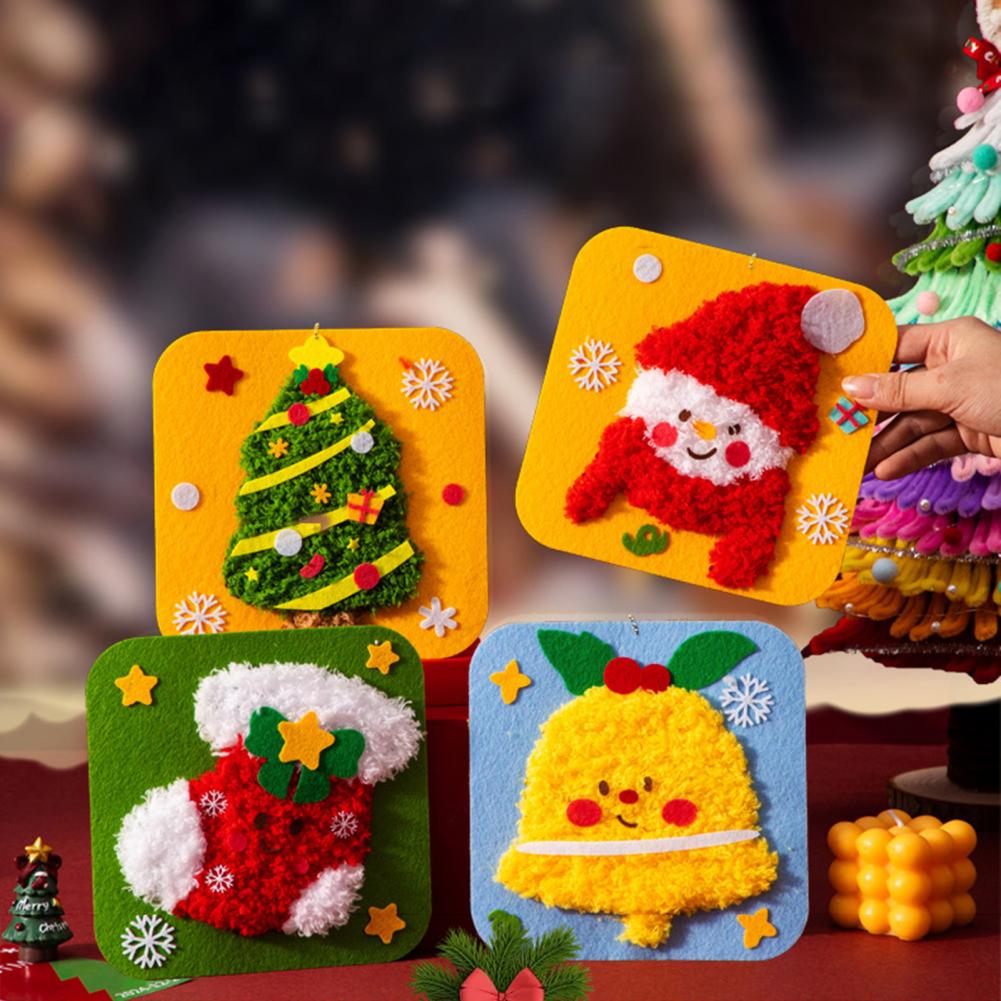 20cm DIY Christmas Embroidery  - đánh giá và giá Embroidery Xmas Stocking