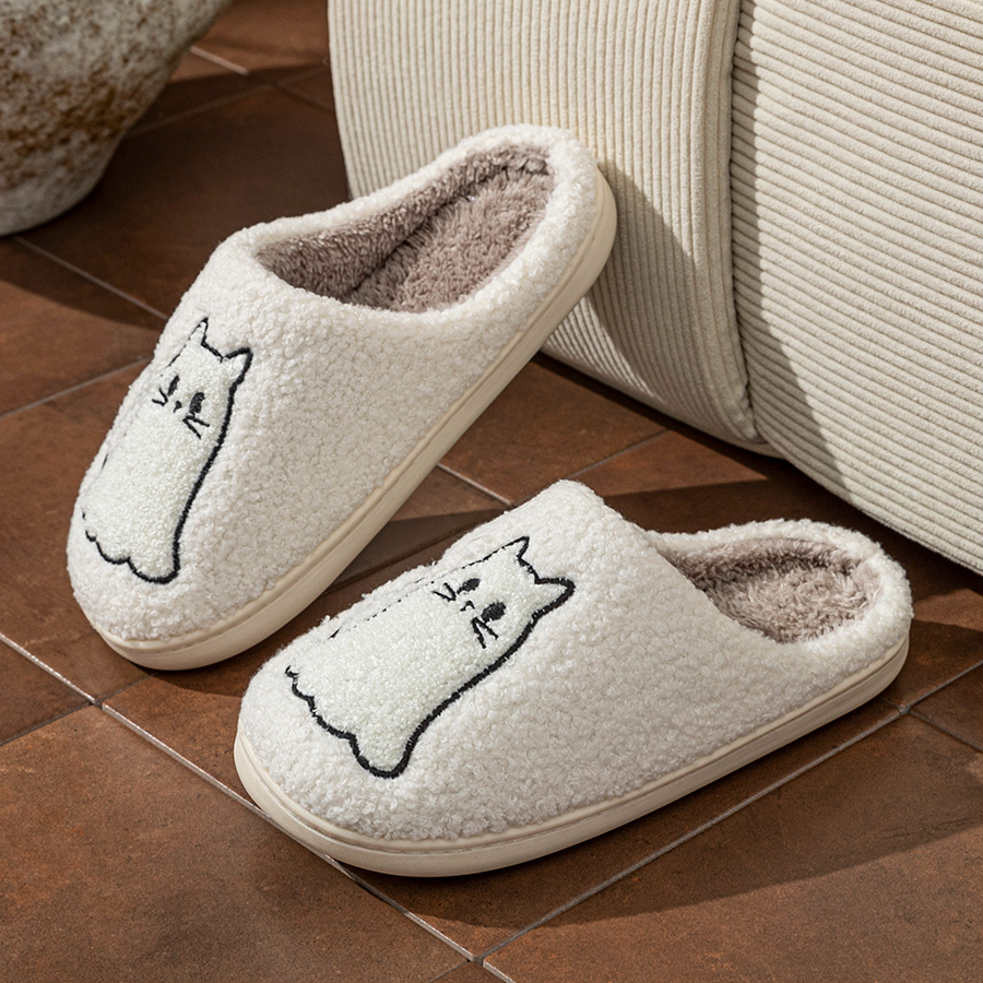 Fashion Cute Line Cat Exquisit - đánh giá và giá Embroidery Flat Shoes