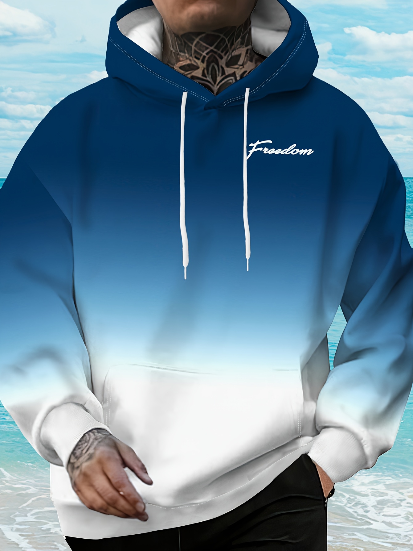 Mens Two Tone Ombre Hoodie Sof - đánh giá và giá Embroidery Font Free