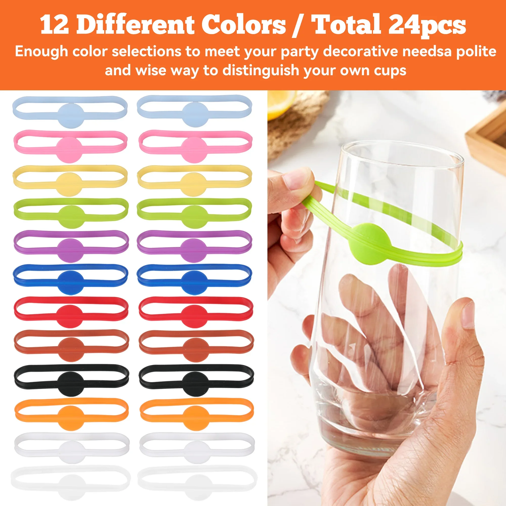 24pcs Wine Labels Glasses Drin - đánh giá và giá Embroidery Writing