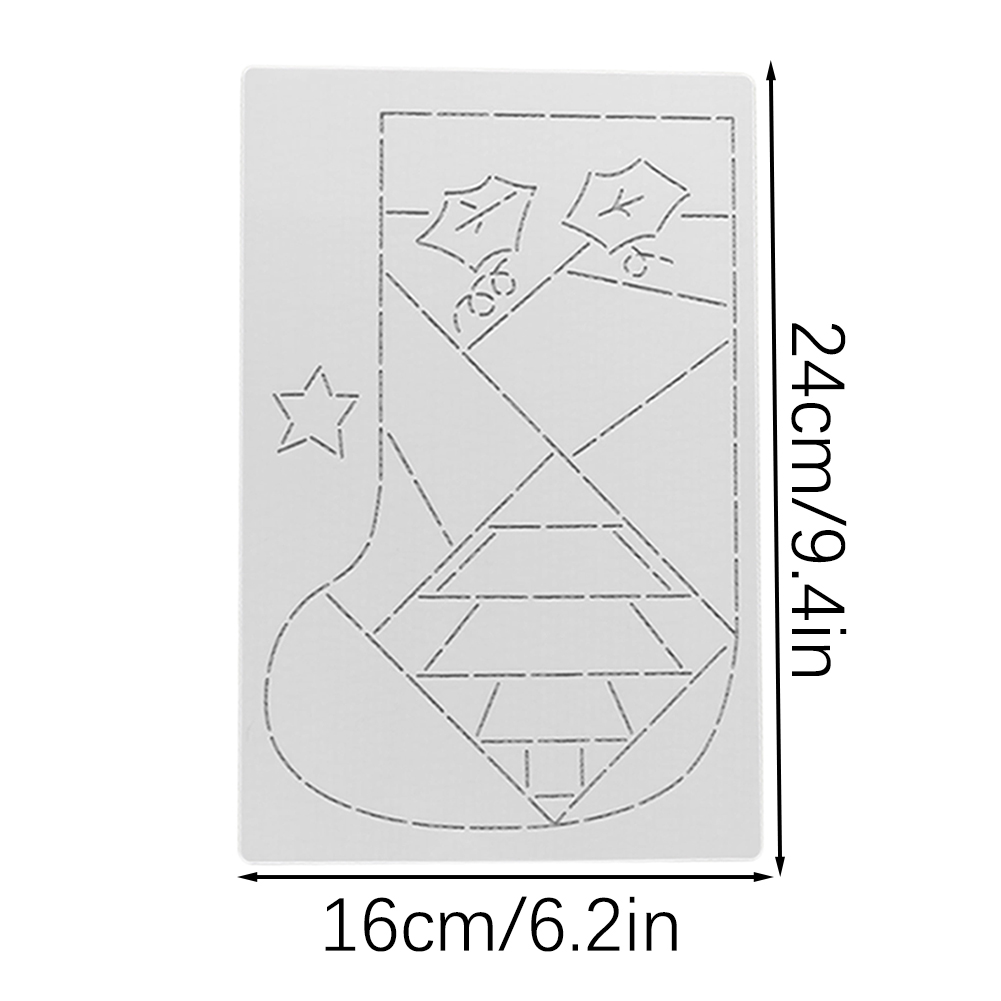 DIY Xmas Stocking Patchworks S - đánh giá và giá Embroidery Xmas Stocking