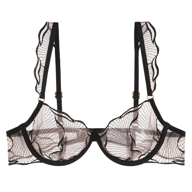 Elegant French Minimizer Bra D - đánh giá và giá Embroidery Uk