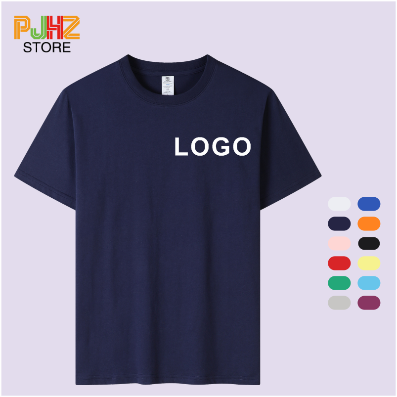 100% Cotton T-shirt Custom Log - đánh giá và giá Embroidery Design Logo