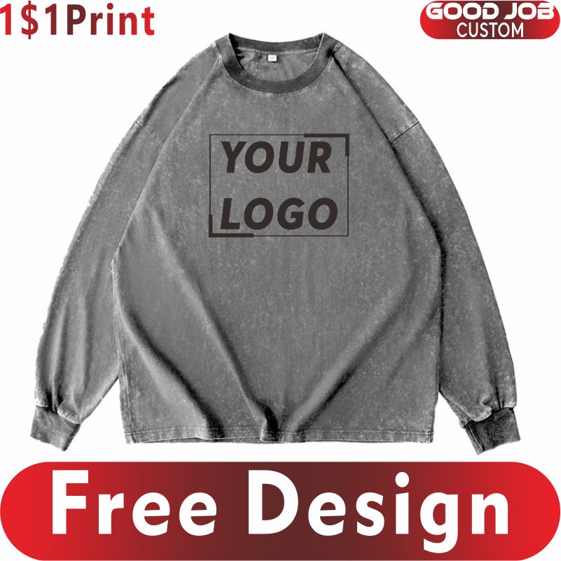 Custom T-shirts Vintage Long S - đánh giá và giá Embroidery Design Logo